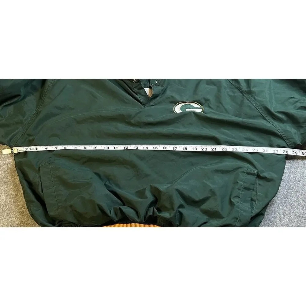 Vintage 90s NFL ProLine Starter Green Bay Packers Windbreaker Pullover Size L
